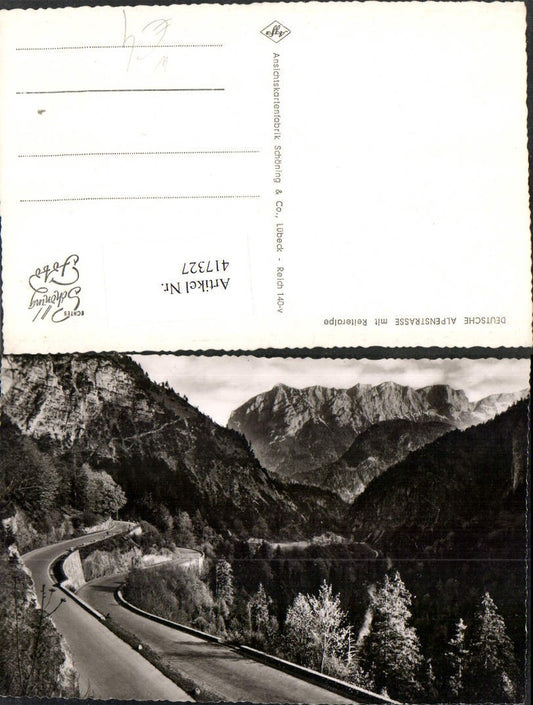 417327,Deutsche Alpenstraße m. Reiteralpe b. Ramsau Bergkulisse