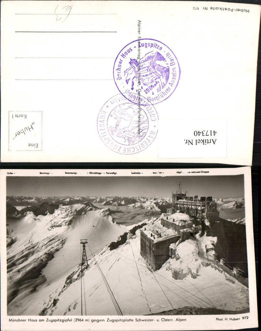 417340,Münchner-Haus Berghütte am Zugspitzgipfel b. Grainau Bergkulisse