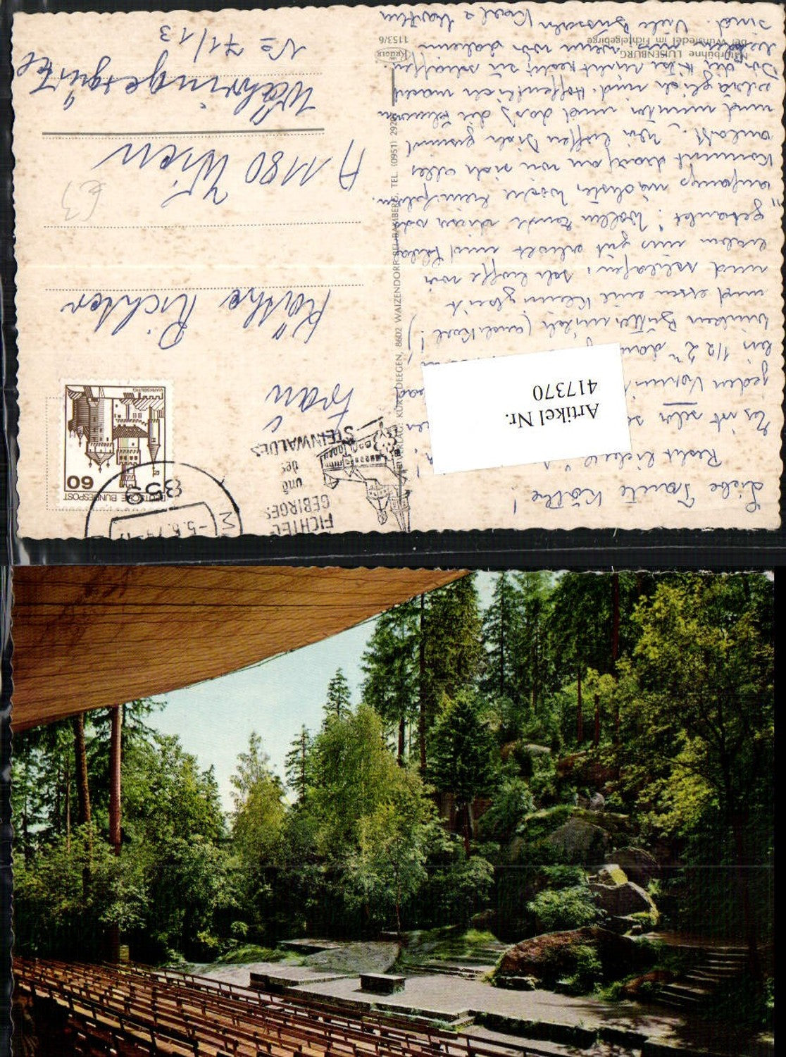 417370,Luisenburg b. Wunsiedel im Fichtelgebirge Naturbühne Freilichtbühne