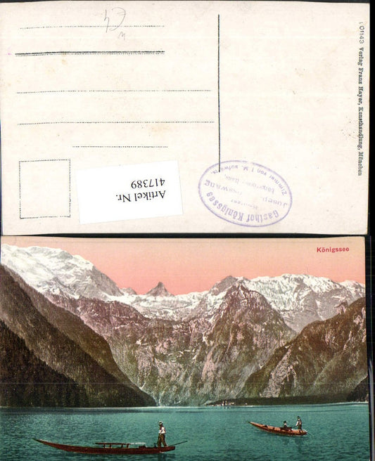 417389, Königssee Lake near Schönau Zille mountain scenery
