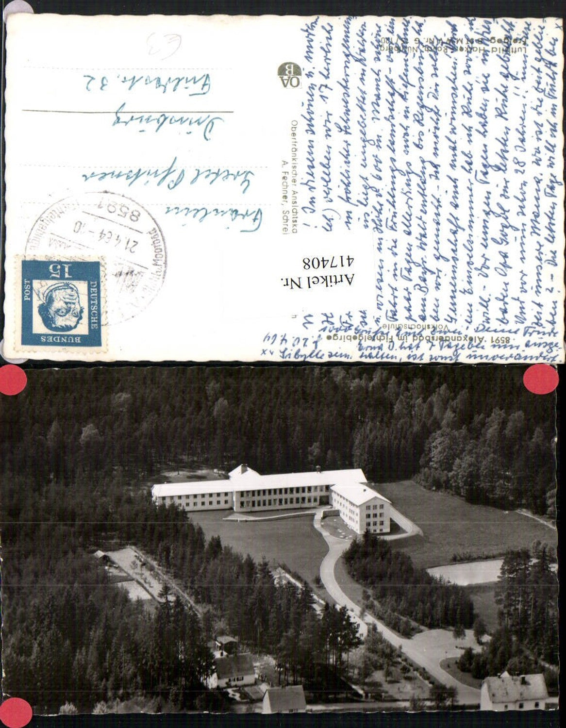 417408,Alexandersbad im Fichtelgebirge Volkshochschule Gebäude