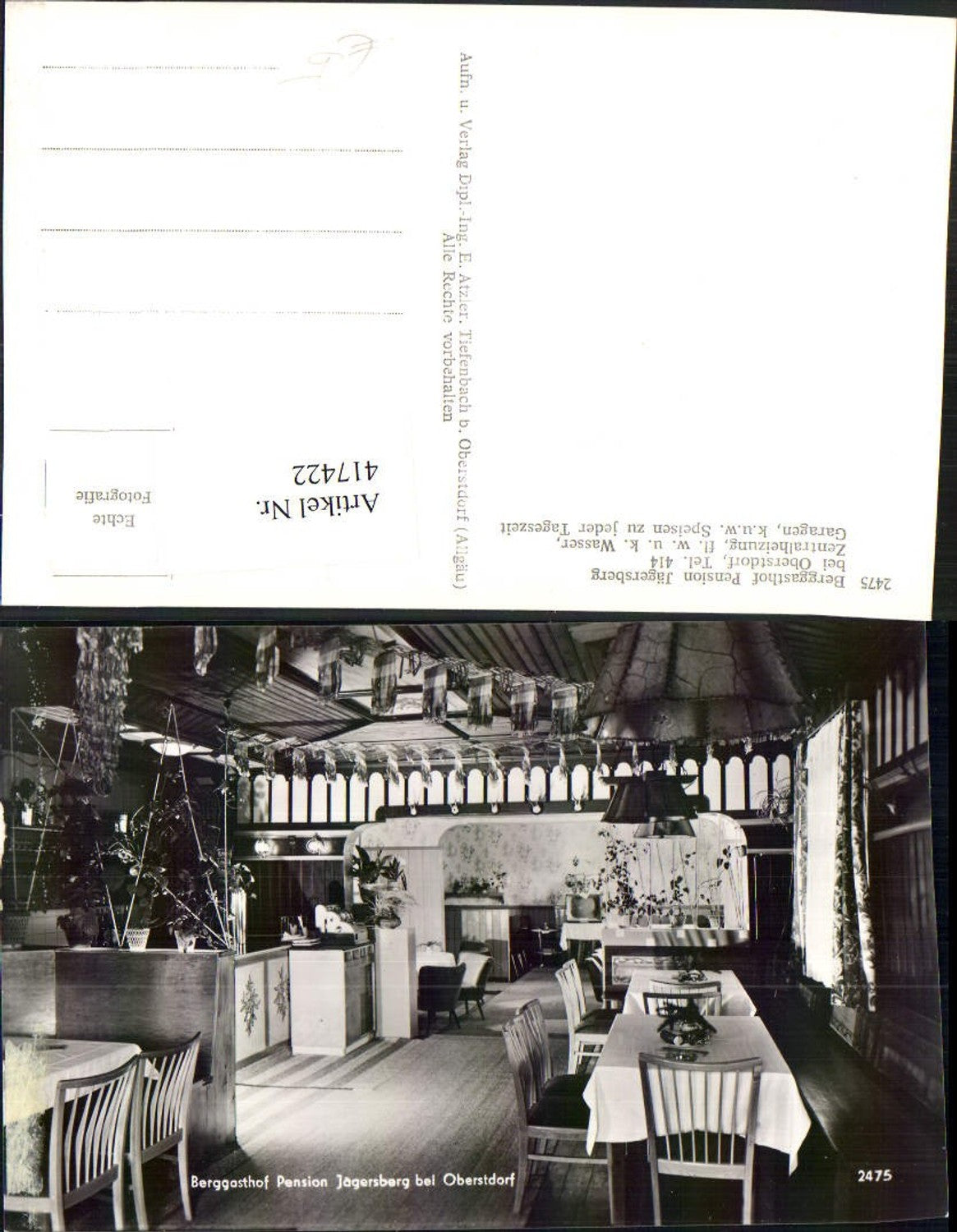 417422,Berggasthof Pension Jägersberg b. Oberstdorf Innenansicht