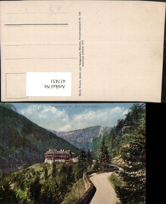 417431, Mauthäusl near Bad Reichenhall, road with mountain scenery