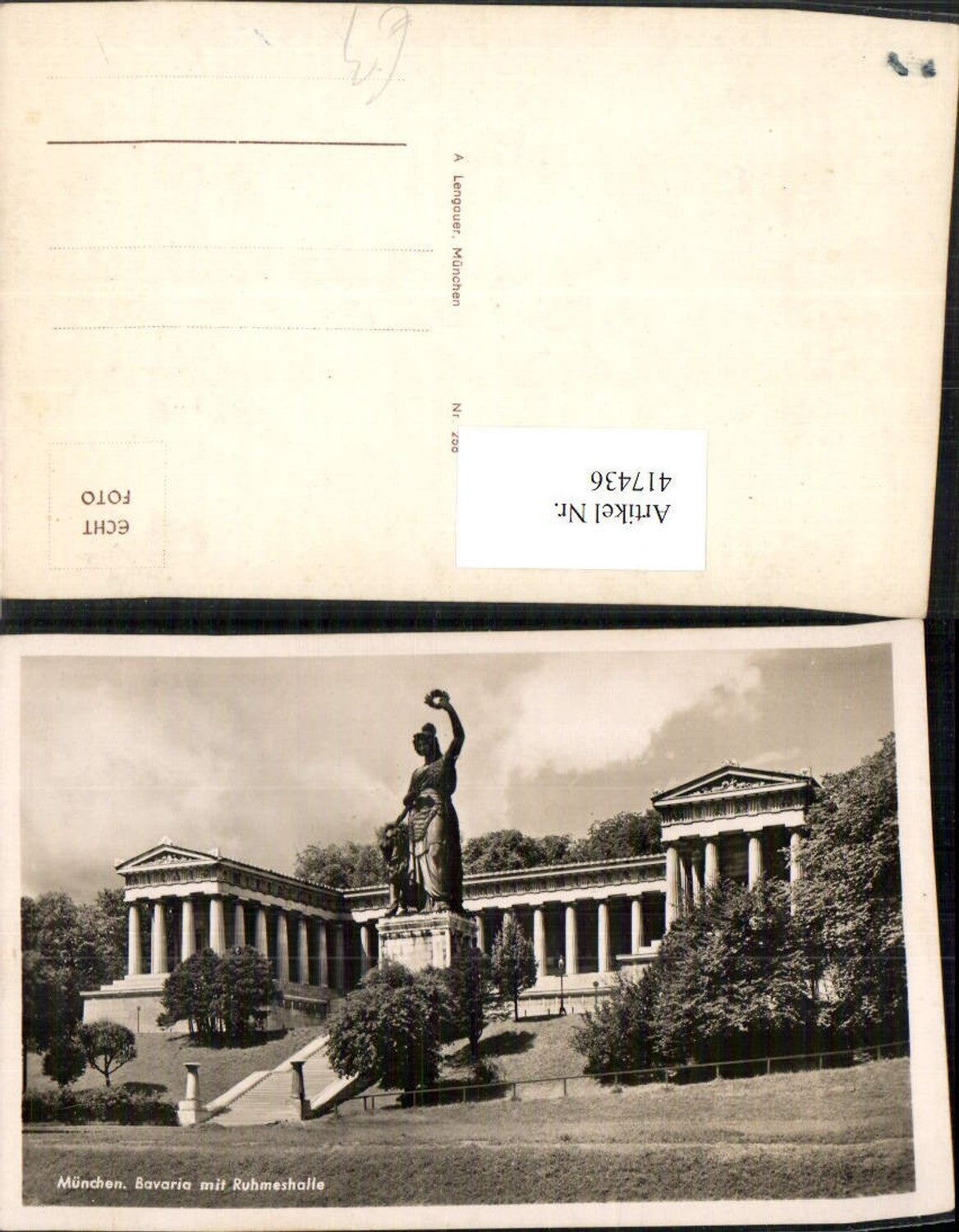 417436,München Bavaria Statue m. Ruhmeshalle