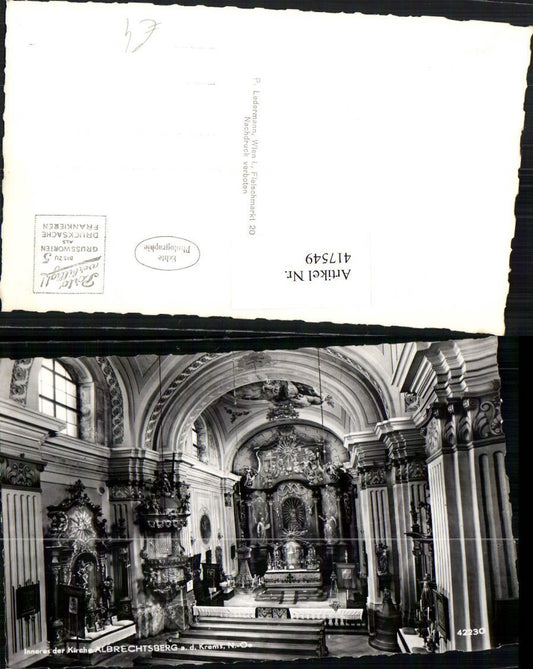 417549,Albrechtsberg an d. Krems Kirche Innenansicht