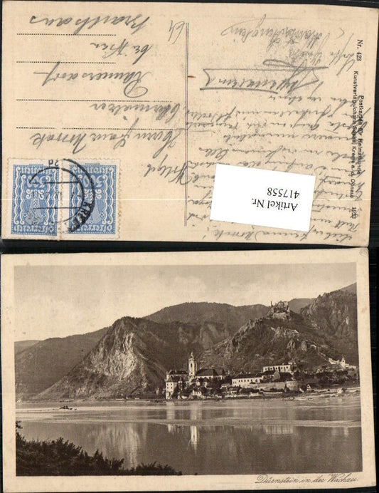 417558,Dürnstein in d. Wachau Totale m. Ruine