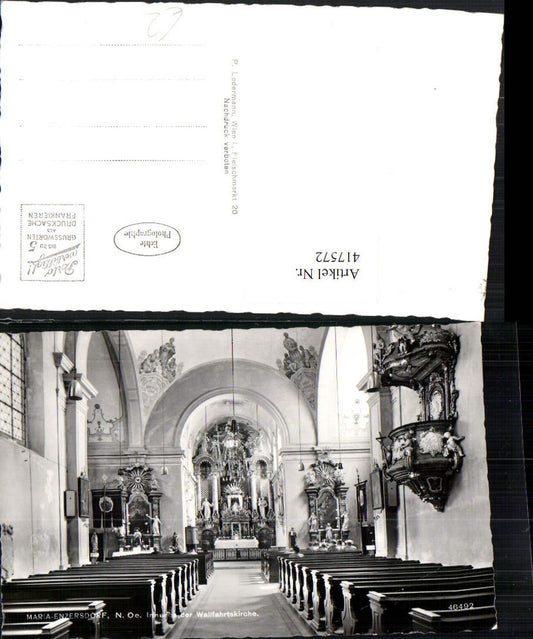 417572,Maria Enzersdorf Wallfahrtskirche Kirche Innenansicht Kanzel