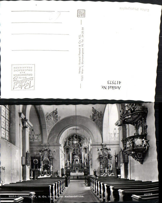 417573,Maria Enzersdorf Wallfahrtskirche Kirche Innenansicht Kanzel