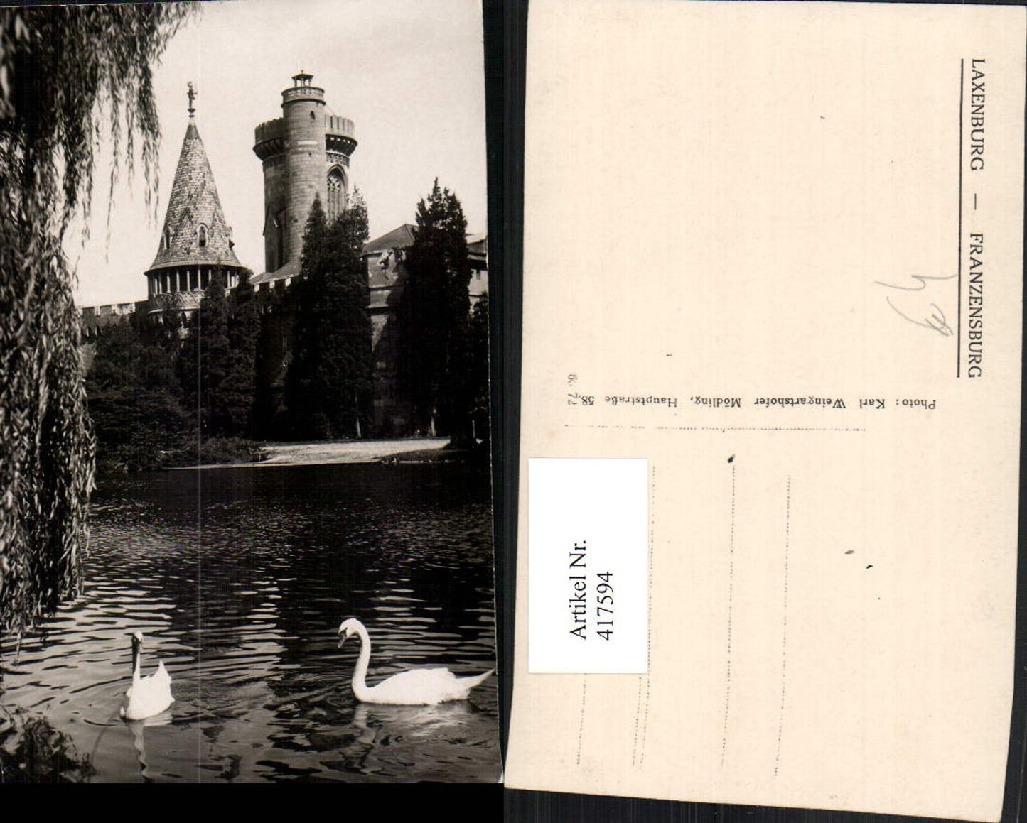417594,Laxenburg Franzensburg Turm Teich Schwäne