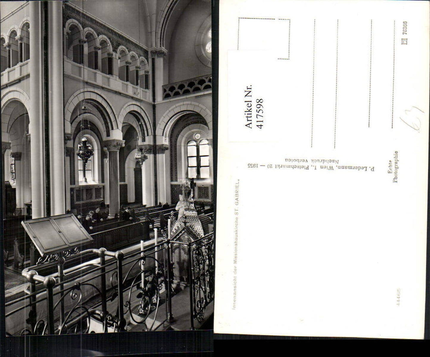 417598,Missionshauskirche Kirche St. Gabriel Innenansicht