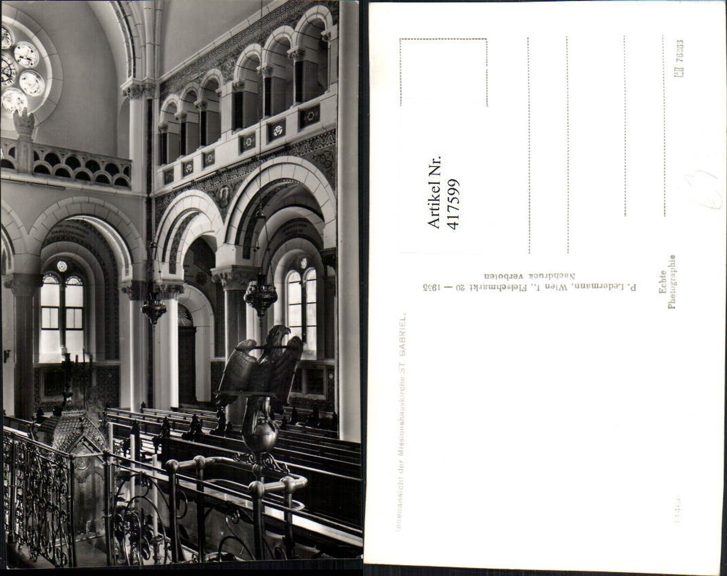 417599,Missionshauskirche Kirche St. Gabriel Innenansicht