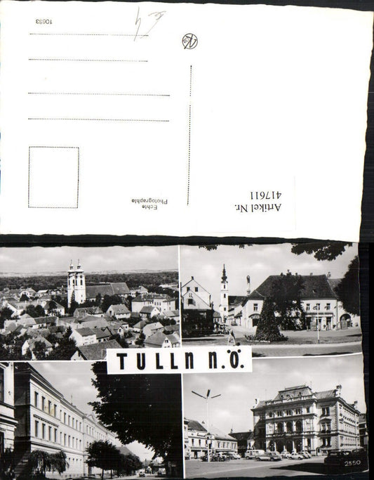 417611,Tulln Totale Rathaus Gebäude Mehrbildkarte