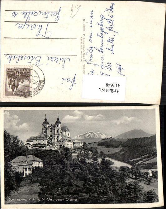 417648,Sonntagberg Basilika Kirche geg. Ötscher