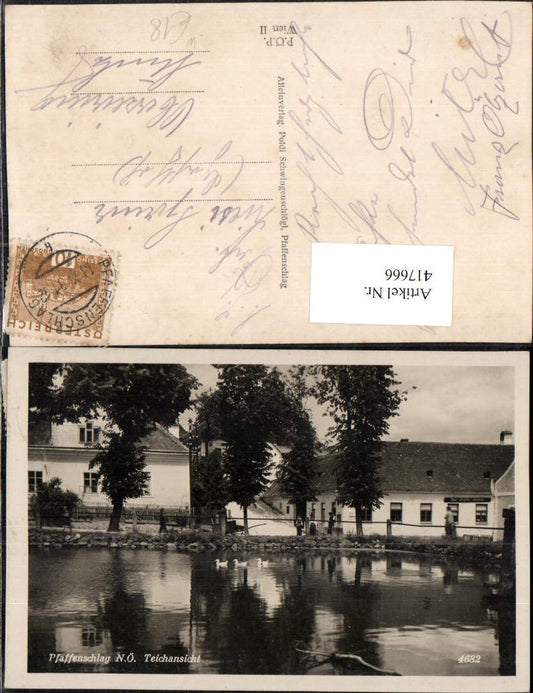 417666,Pfaffenschlag b. Waidhofen an d. Thaya Teich Partie