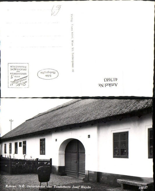 417683,Rohrau Geburtshaus des Tondichters Josef Haydn