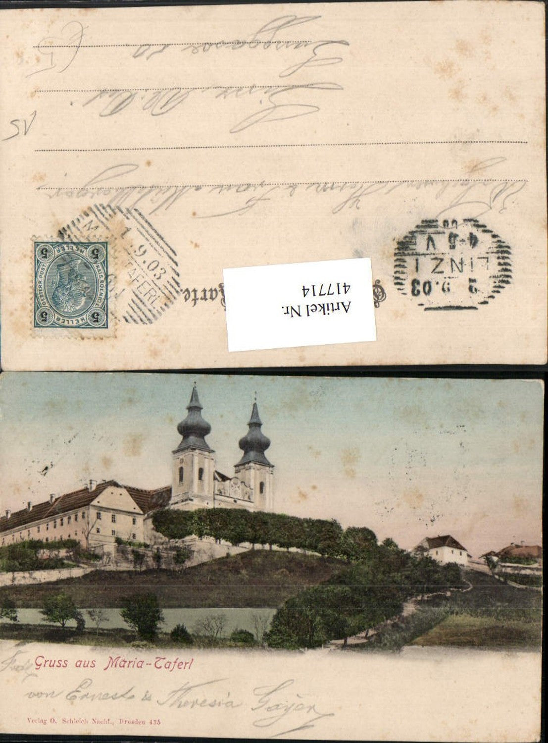 417714,Gruß aus Maria Taferl Wallfahrtskirche Kirche