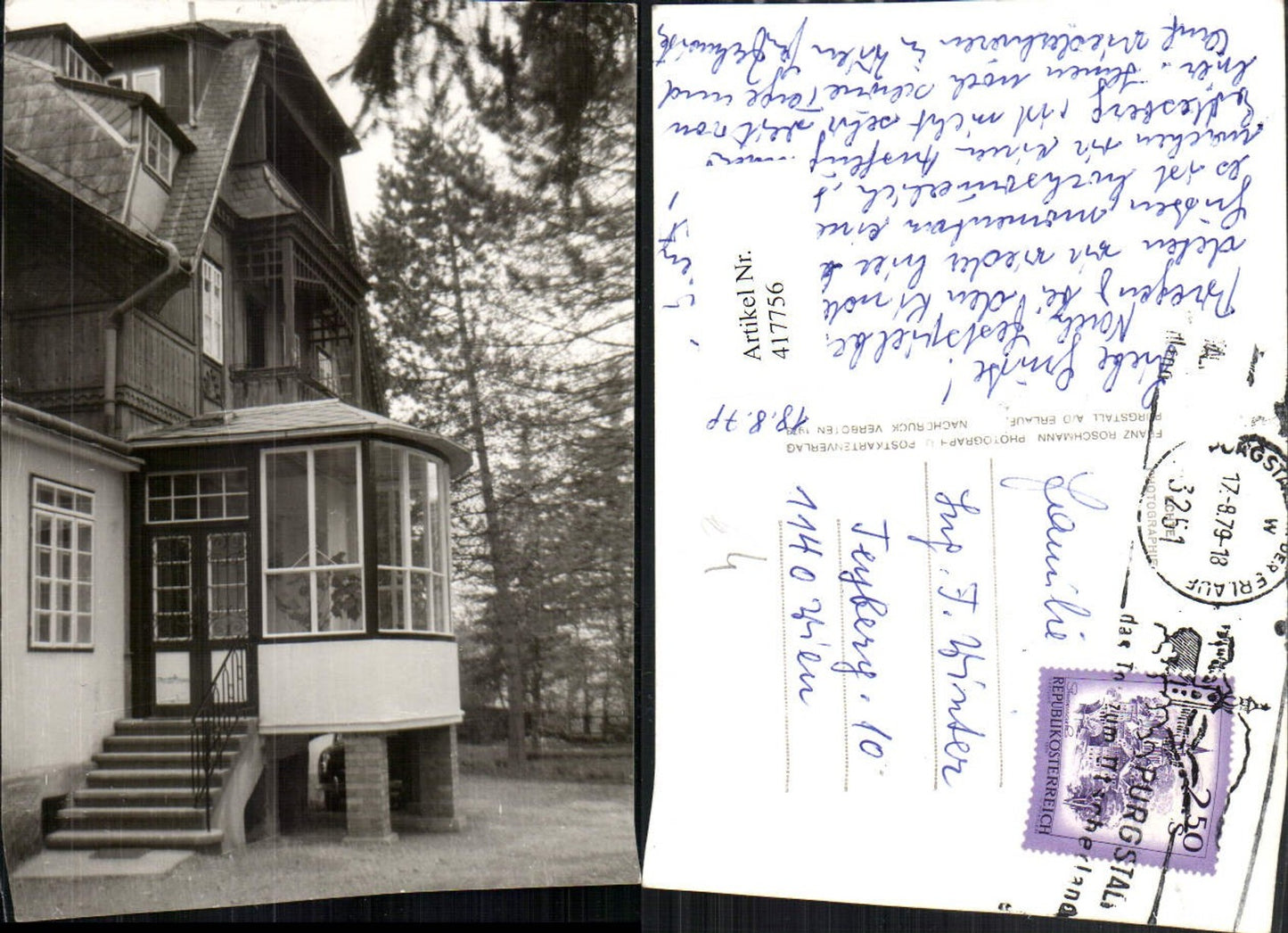 417756,Foto AK Purgstall an d. Erlauf Haus Gebäude