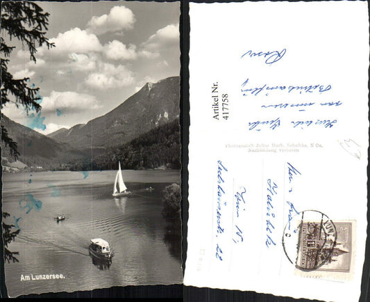 417758,Lunzersee See b. Lunz am See Boot Segelboot