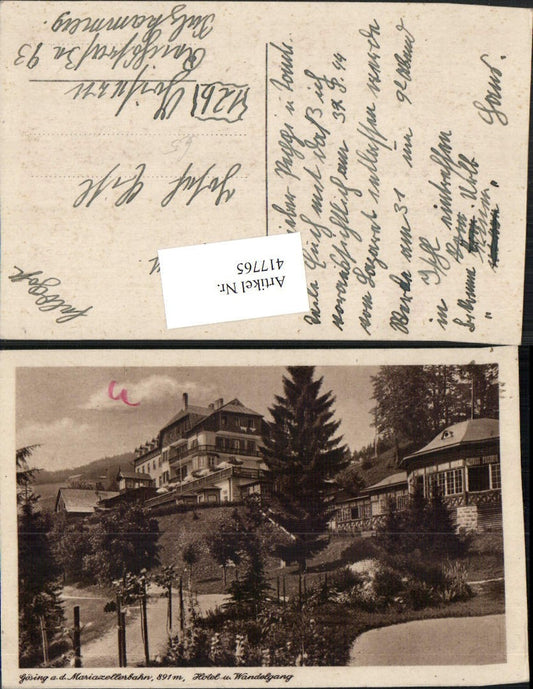 417765,Gösing an d. Mariazellerbahn Hotel u. Wandelgang