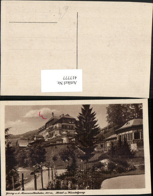417777,Gösing an d. Mariazellerbahn Hotel u. Wandelgang