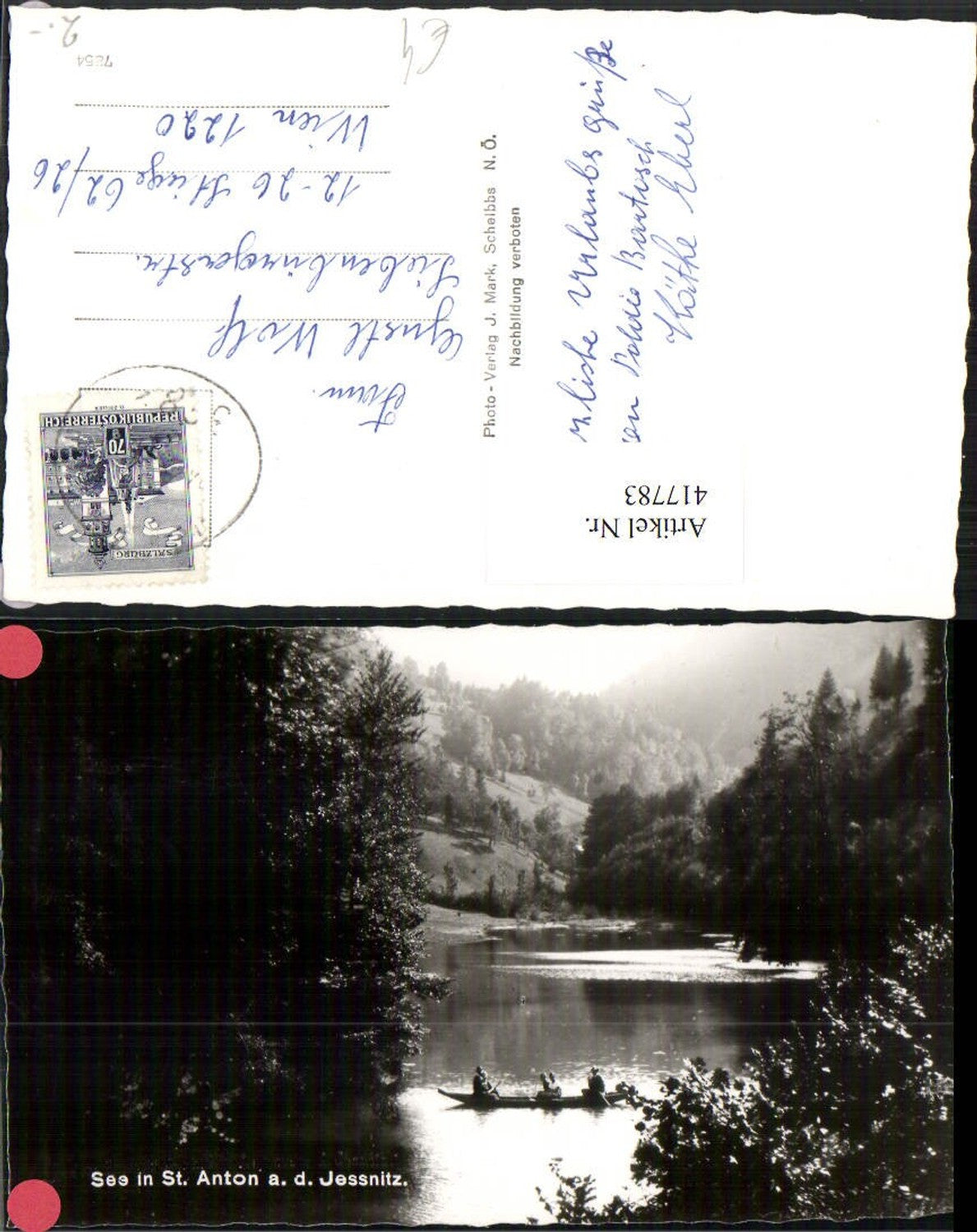 417783,See in St. Anton an d. Jessnitz Ruderboot