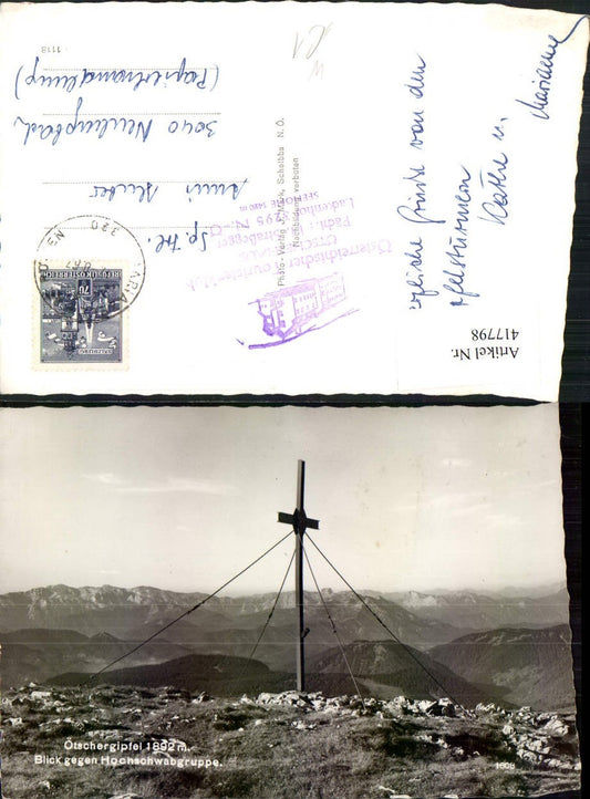 417798,Ötschergipfel b. Lackenhof geg. Hochschwabgruppe Bergkulisse