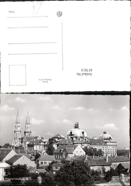 417815,Klosterneuburg Teilansicht m. Stift Kirche