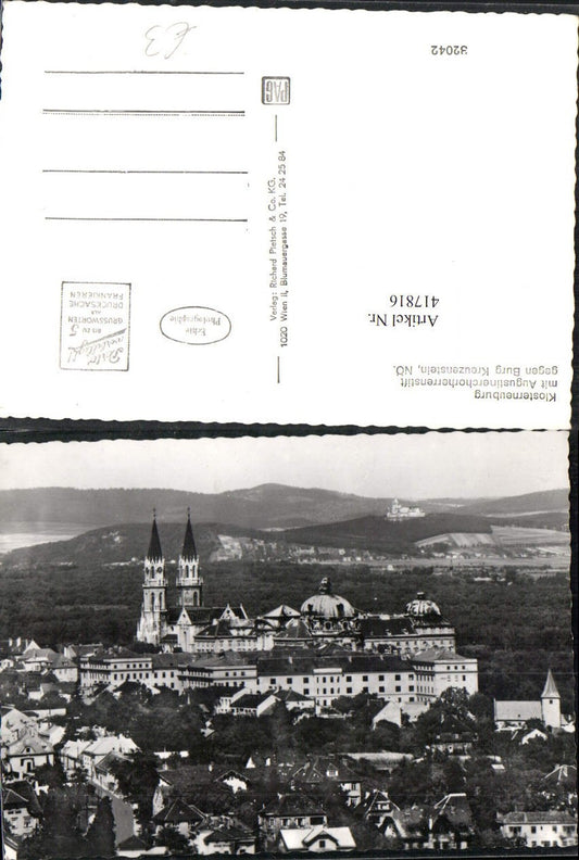 417816,Klosterneuburg m. Augustinerchorherrenstift u. Burg Kreuzenstein