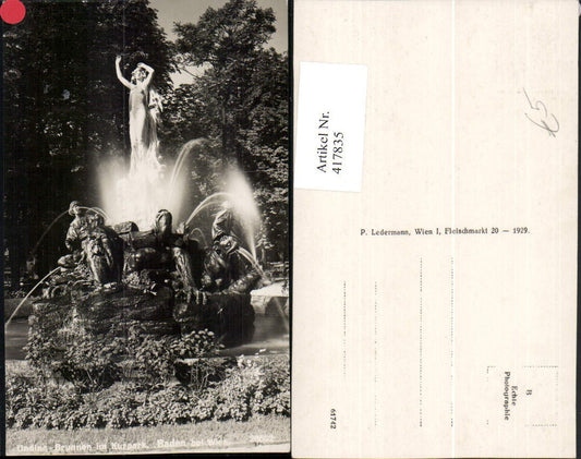 417835,Baden b. Wien Undine-Brunnen im Kurpark