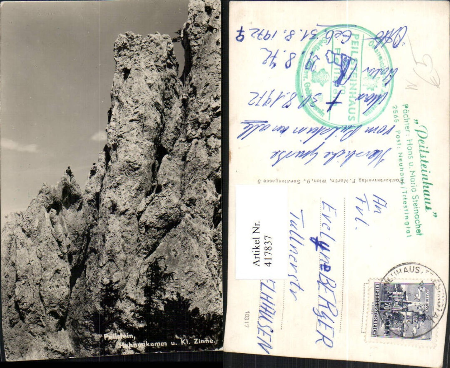 417837,Peilstein Hahnenkamm u. Kleine Zinne b. Altenmarkt an der Triesting