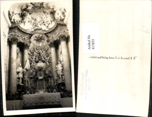 417853,Foto AK Klein-Mariazell Wallfahrtskirche Kirche Innenansicht Altar