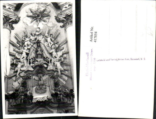 417854,Foto AK Klein-Mariazell Wallfahrtskirche Kirche Altar