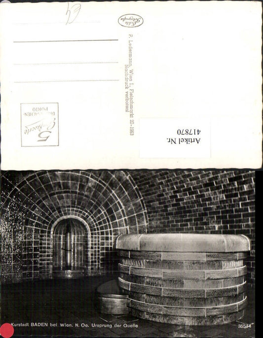 417870,Baden b. Wien Ursprung der Quelle