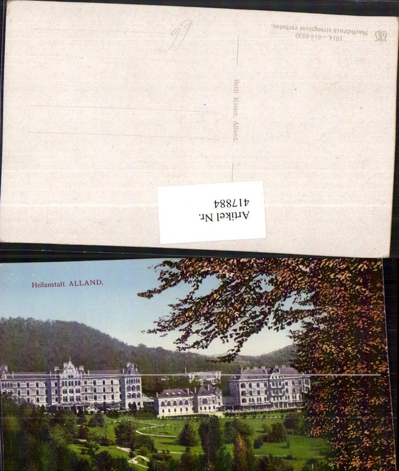 417884,Alland im Gebirge Heilanstalt