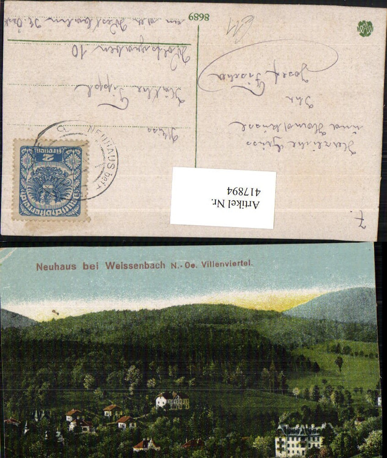 417894,Neuhaus b. Weissenbach Villenviertel