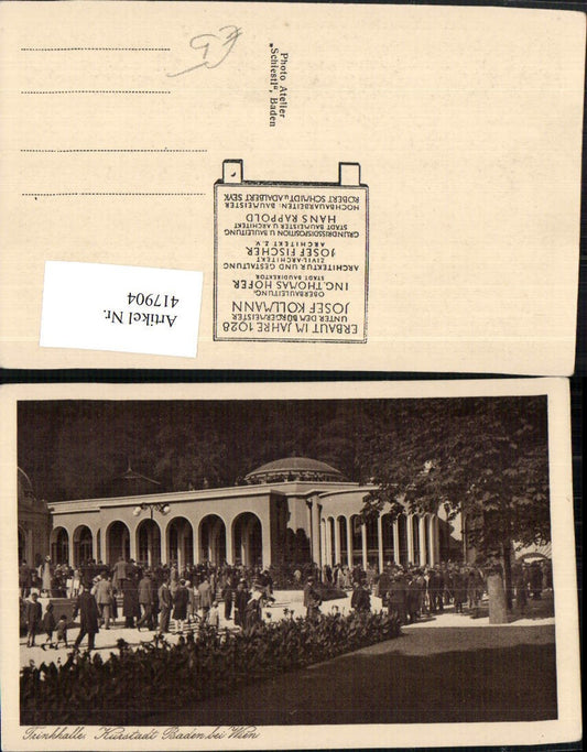 417904,Baden b. Wien Trinkhalle