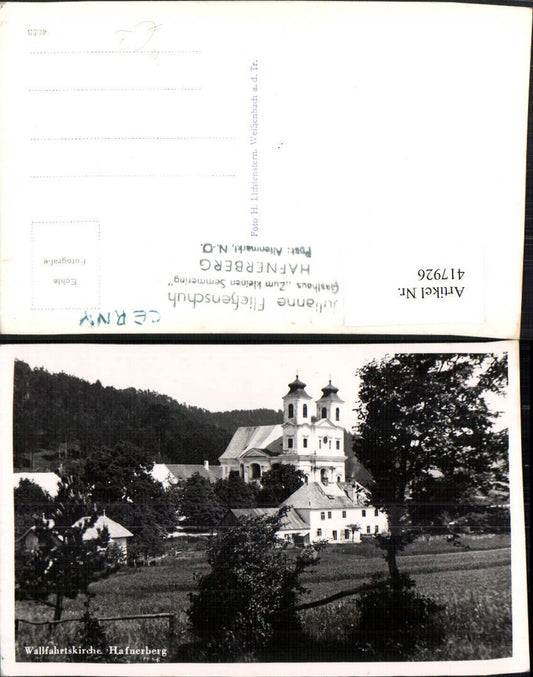 417926,Wallfahrtskirche Kirche Hafnerberg b. Altenmarkt