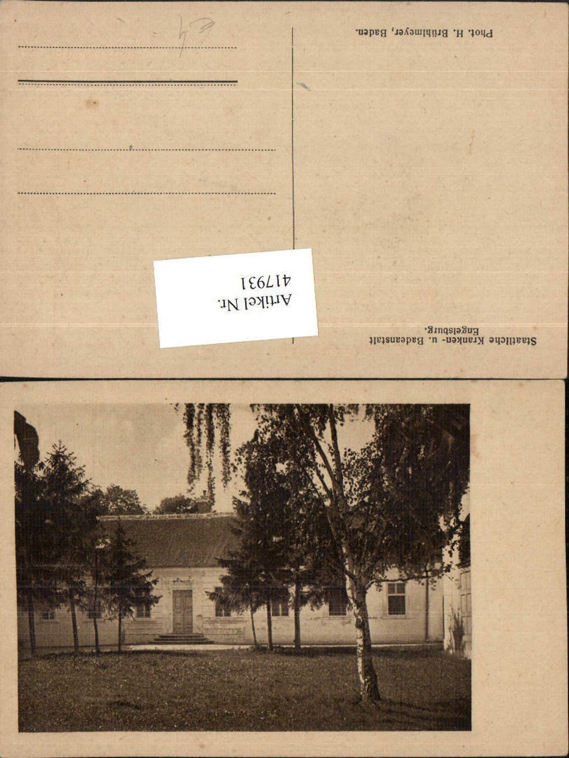 417931,Engelsburg Kranken- und Badeanstalt