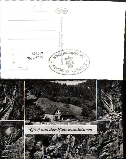 417932,Steinwandklamm b. Weissenbach Höhlen Mehrbildkarte