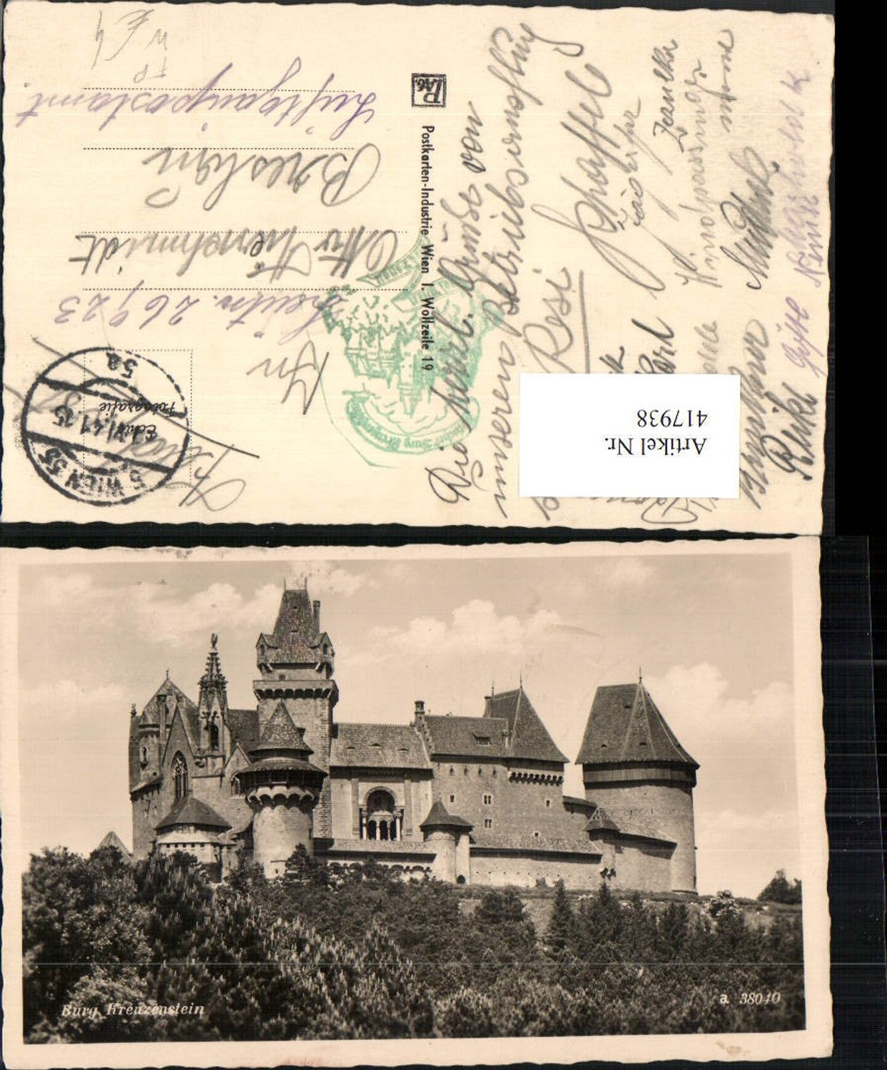 417938,Burg Kreuzenstein b. Leobendorf Feldpost Nr. 26923