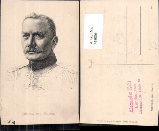 418086,General v. Emmich Adel Monarchie Deutschland pub Stengel Co 89/49127