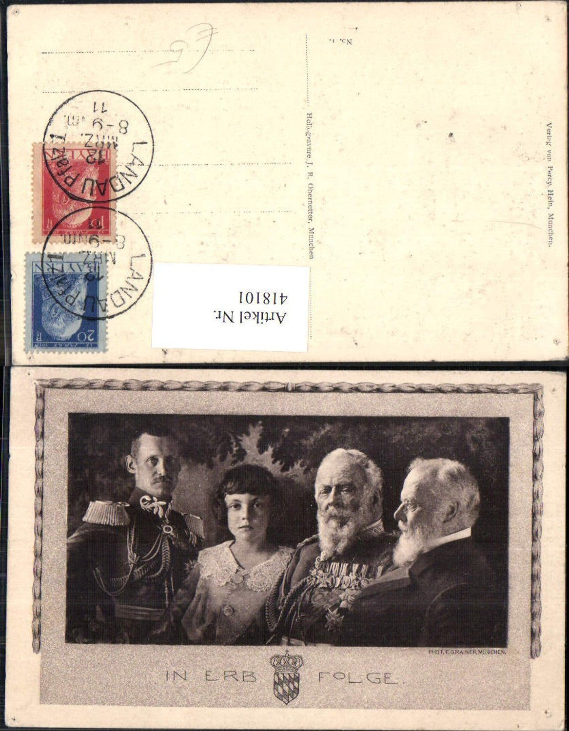 418101,Die Erbfolge Luitpold von Bayern Adel Monarchie Deutschland
