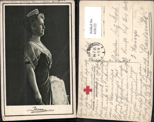 418122,Hilda v. Nassau Portrait Adel Monarchie Deutschland