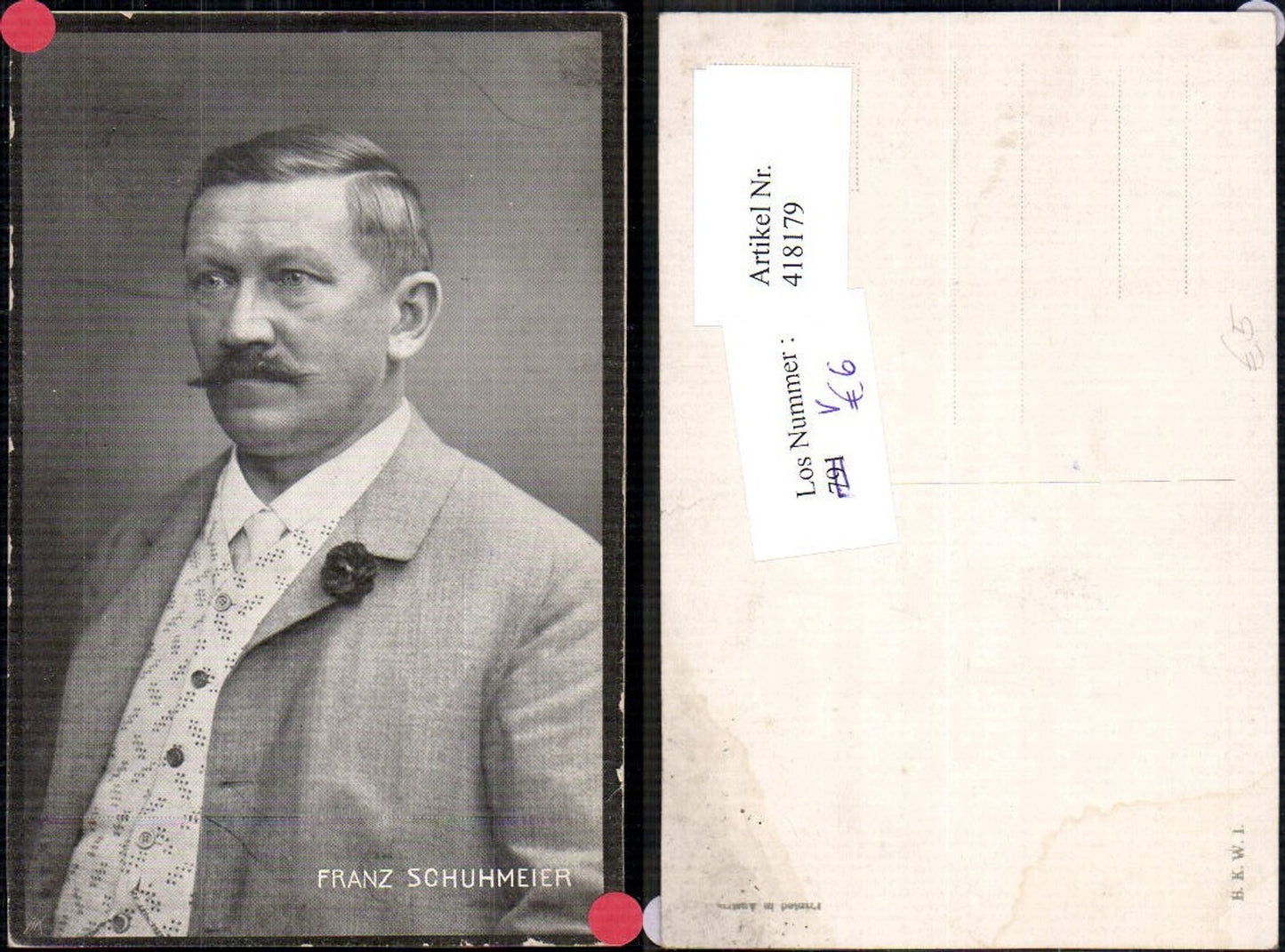 418179,Franz Schuhmeier Arbeiterführer Politiker Politik Österreich pub B.K.W.I.