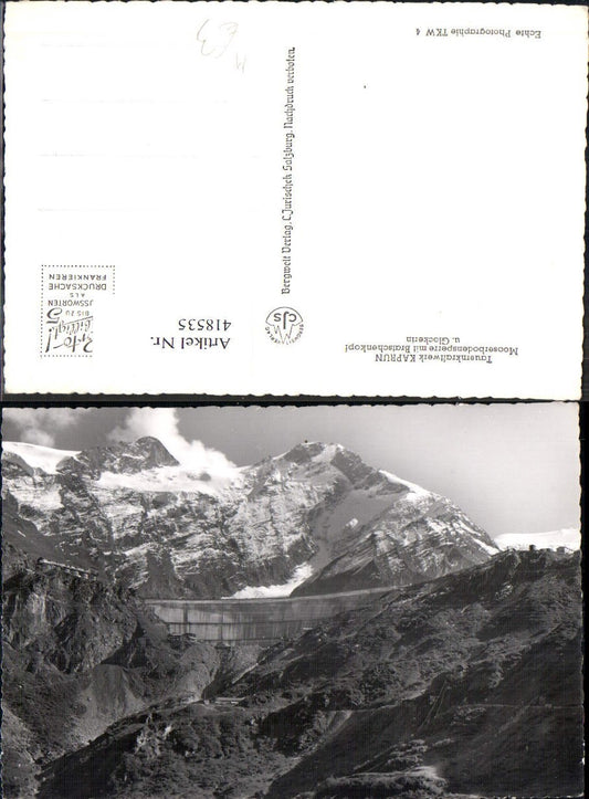 418535,Foto Ak Tauernkraftwerk Kaprun Mooserbodensperre Talsperre