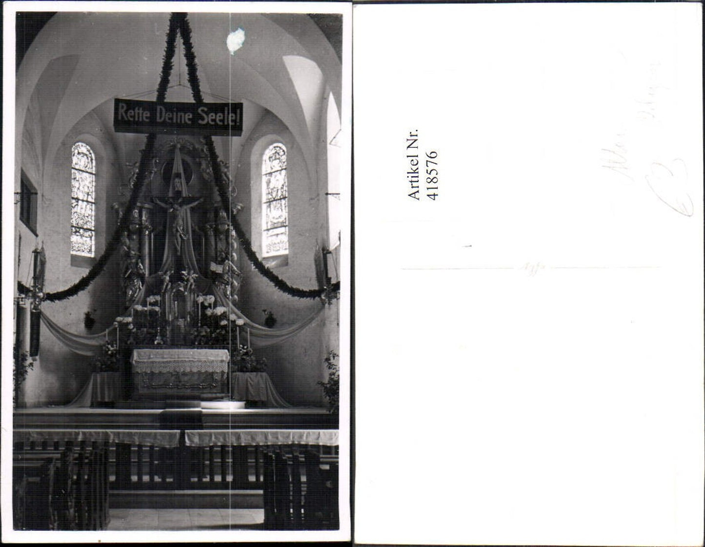 418576,Foto Ak Altar Innenansicht Kirche