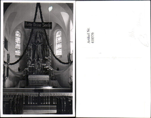418576,Foto Ak Altar Innenansicht Kirche