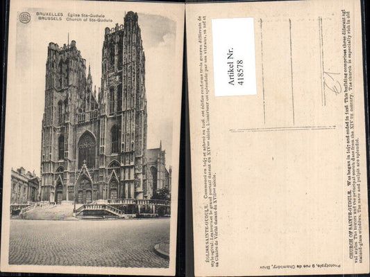 418578,Bruxelles Brüssel Eglise Ste Gudule Kirche Dom