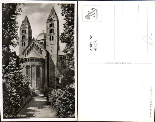 418590,Foto Ak Speyer a. Rhein Kirche Dom