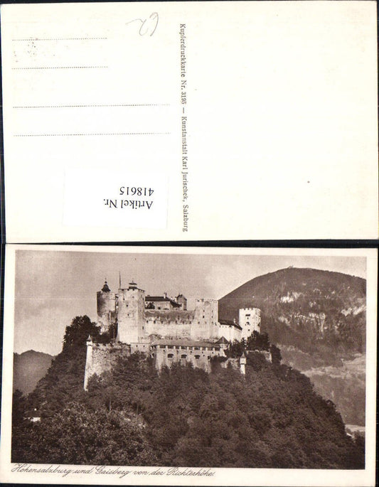 418615,Salzburg Festung Hohensalzburg u. Gaisberg v. d. Richterhöhe